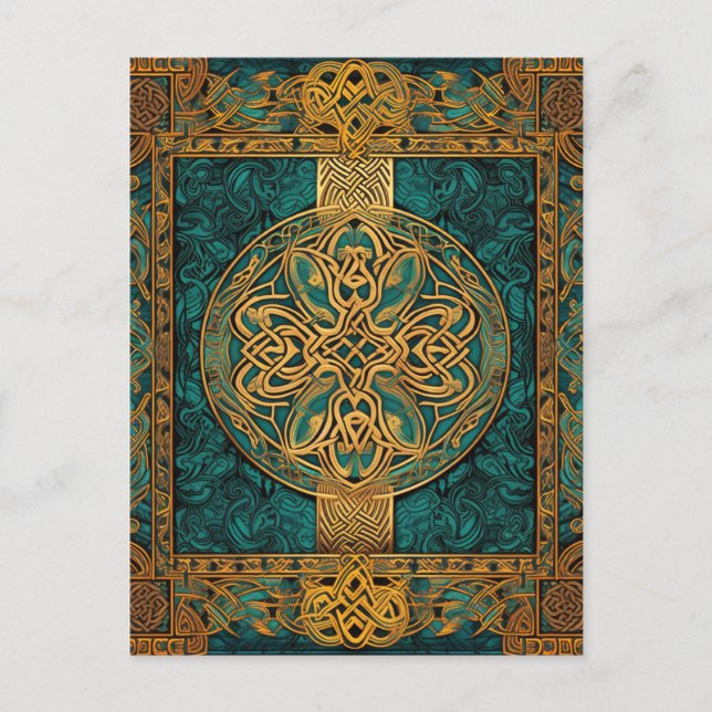 Cartão Postal Celtic Knotwork (Frente)