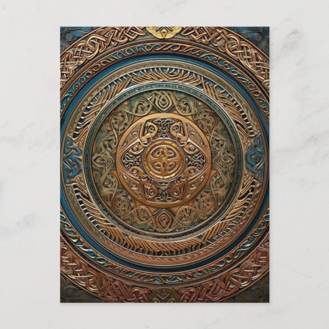 Cartão Postal Celtic Knotwork (Frente)