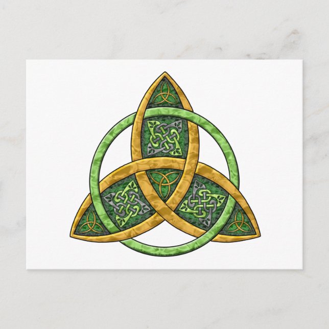 Cartão Postal Celtic Trinity Knot (Frente)