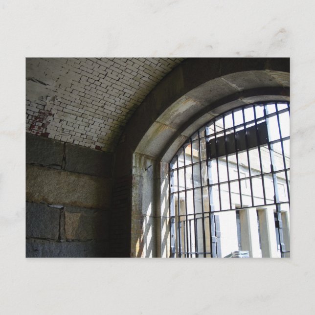 Cartão Postal Célula da prisão histórica (Frente)
