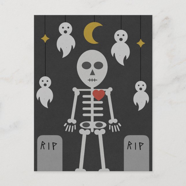 Cartão Postal Cemitério Assombrado (Frente)