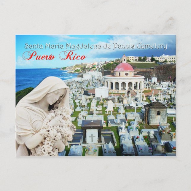 Cartão Postal Cemitério de papais noeis Maria Magdalena de Pazzi (Frente)
