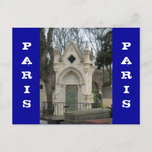 Cartão Postal Cemitério de Paris