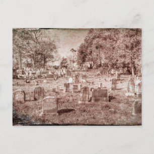 Cartão Postal Cemitério de Sleepy Hollow Vintage