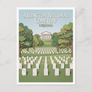 Cartão Postal Cemitério Nacional de Arlington Virgínia