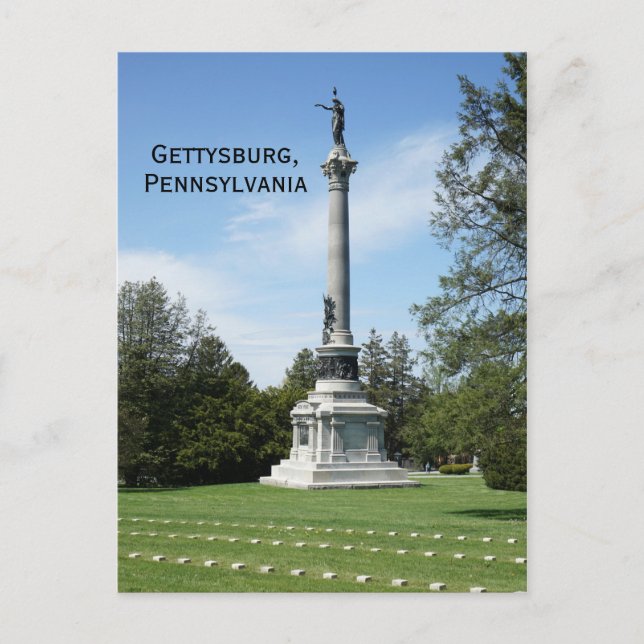 Cartão Postal Cemitério Nacional de Gettysburg (Frente)