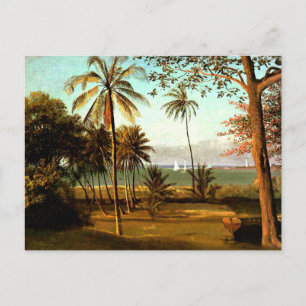 Cartão Postal Cena da Flórida por Albert Bierstadt