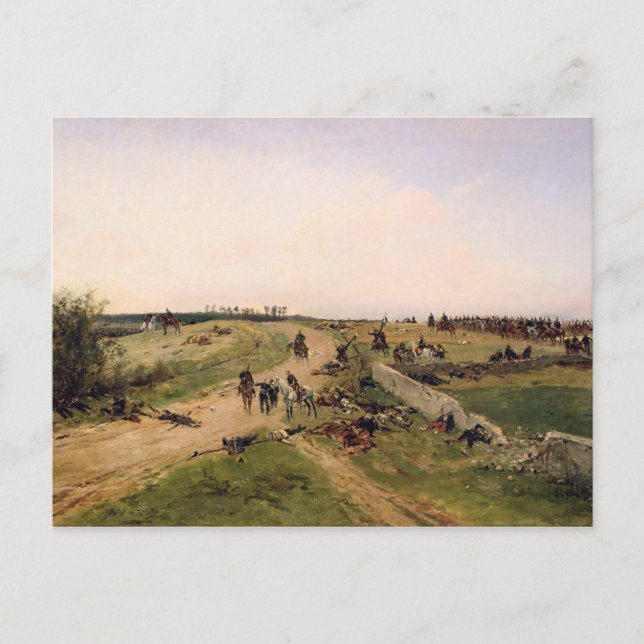 Cartão Postal Cena da Guerra Franco-Prussiana (Frente)