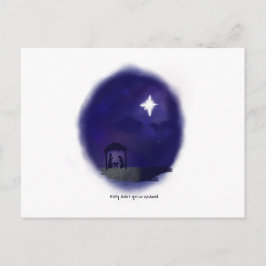 Cartão Postal Cena da Natividade / Mary não teve uma Epidural