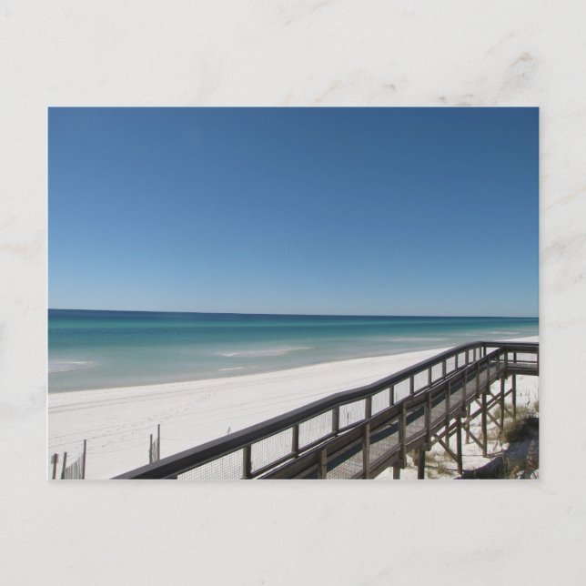 Cartão Postal cena da praia (Frente)