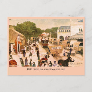 Cartão Postal Cena de 1905 Colombo Ceylon Lipton