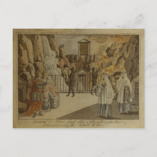 Cartão Postal Cena de "A Flauta Mágica" de Mozart, 1795