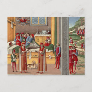 Cartão Postal Cena de amputação medieval