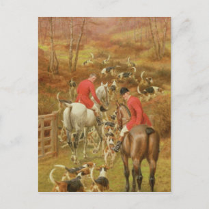 Cartão Postal Cena de Caça, 1906