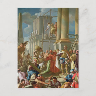 Cartão Postal Cena de Construção Clássica