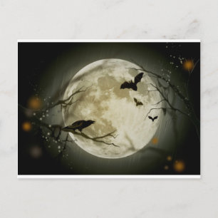 Cartão Postal Cena de Halloween