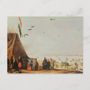 Cartão Postal Cena de inverno