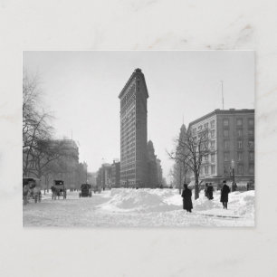 Cartão Postal Cena de Inverno do Edifício Flatiron, 1905
