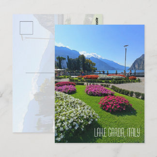 Cartão Postal Cena de Montanha do Lago de Garda Presente de Féri