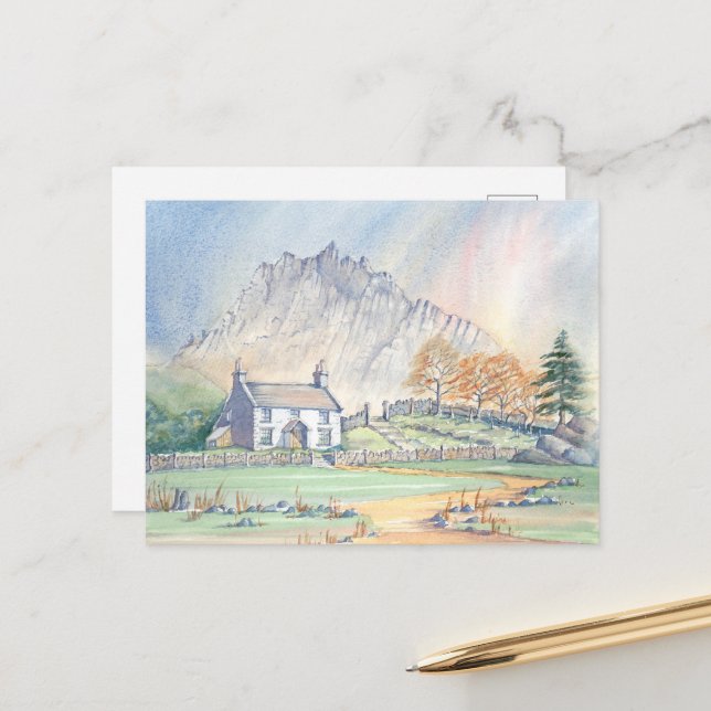 Cartão Postal Cena de montanha galesa de Snowdonia cartão-postal (Frente/Verso In Situ)