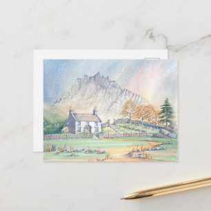 Cartão Postal Cena de montanha galesa de Snowdonia cartão-postal