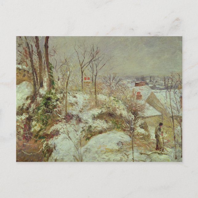 Cartão Postal Cena de Neve (Frente)