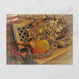 Cartão Postal Cena de queda / Abóbora e agridoce 4,25" x 5,6"