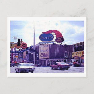 Cartão Postal Cena de Reno Nevada na década de 1970