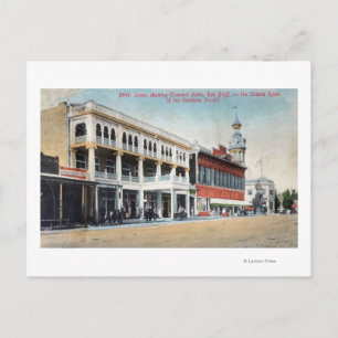 Cartão Postal Cena de Rua Mostrando o Hotel Tremont