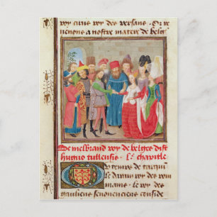 Cartão Postal Cena do casamento