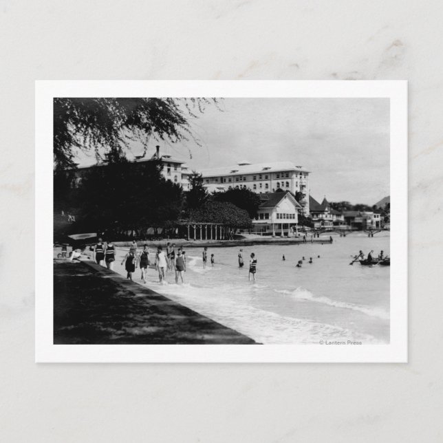 Cartão Postal Cena HawaiiBeachfront FotografiaHavaí (Frente)