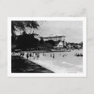 Cartão Postal Cena HawaiiBeachfront FotografiaHavaí