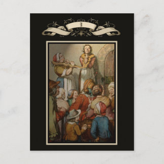 Cartão Postal Cena medieval