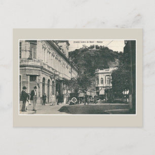 Cartão Postal Cena movimentada da rua Santos da década de 1900 B