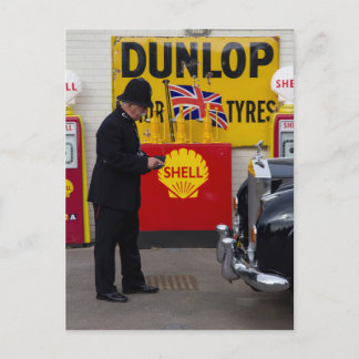 Cartão Postal cena policial Vintage