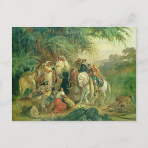 Cartão Postal Cena popular no Pico de Orizaba, México