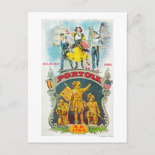 Cartão Postal Cena promocional do Festival Portola (Frente)