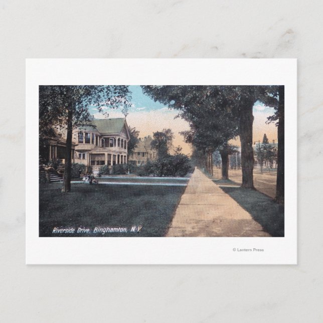 Cartão Postal Cena residencial na unidade Riverside (Frente)