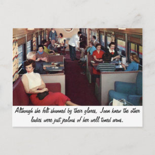 Cartão Postal Cena Retroativa Engraçada