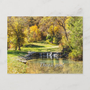 Cartão Postal Cena Serena em Dogwood Creek Obrigado Postcard