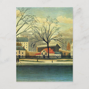 Cartão Postal Cena Suburbana de Henri Rousseau