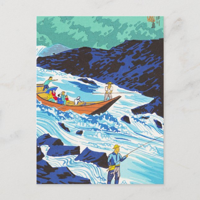 Cartão Postal Cena Tokuriki Tomikichiro dos 12 Meses (Frente)