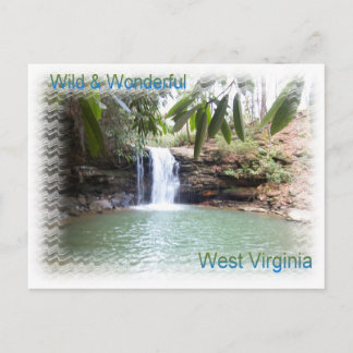 Cartão Postal Cena Waterfall West Virginia