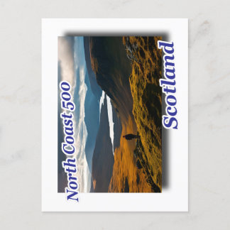 Cartão Postal cenário de viagem rodoviária na Escócia