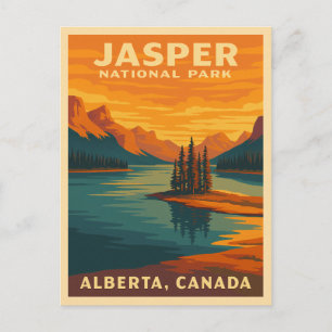 Cartão Postal Cenário do Parque Nacional do Jasper na Viagens vi