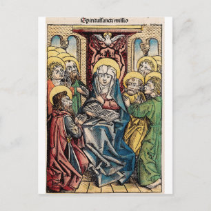 Cartão Postal Cenário do Pentecostes após Páscoa domingo