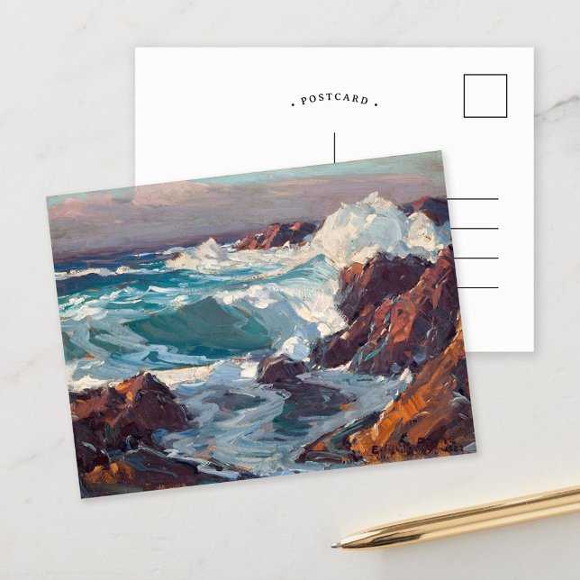 Cartão Postal Cenário Marinho da Califórnia | Edgar Alwin Payne (Criador carregado)