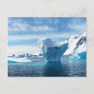 Cartão Postal Cenário natural de Iceberg Antártica