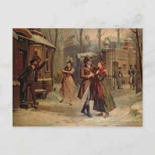 Cartão Postal Cenário para cena com Mimi e Rodolfo