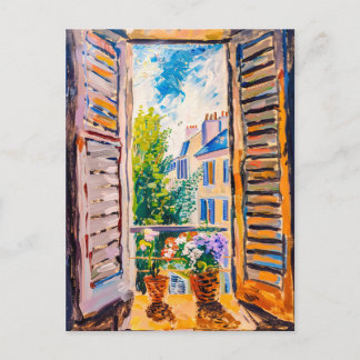 Cartão Postal Cenário Urbano Mediterrâneo Através da Porta da Va